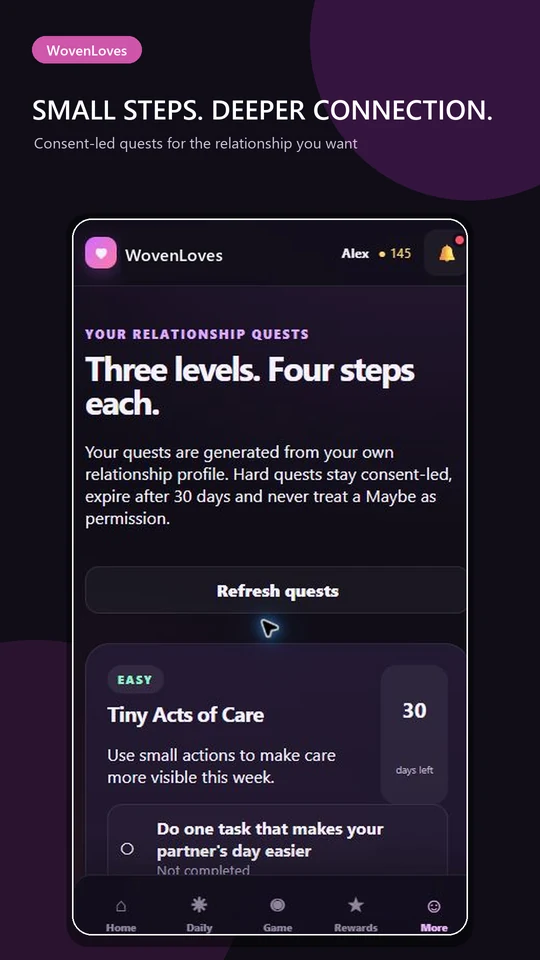 Woven Loves relationship quests